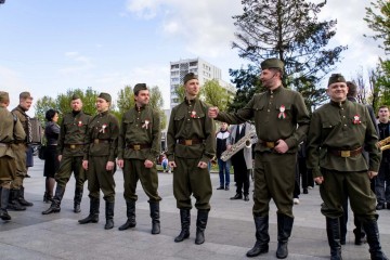 Масштабный флешмоб ко Дню Великой Победы